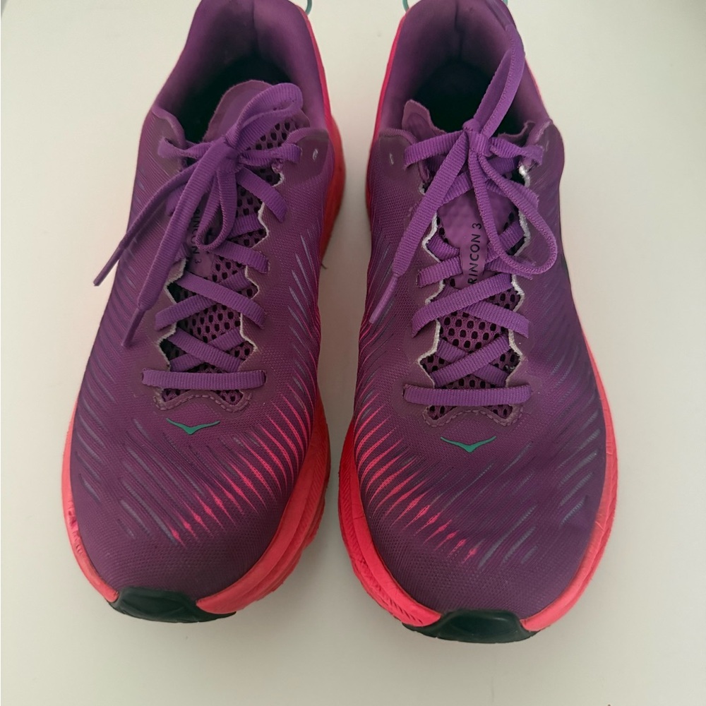 Hoka Women's Vibrant Purple and Pink Athletic Shoes - Picture 4 of 4